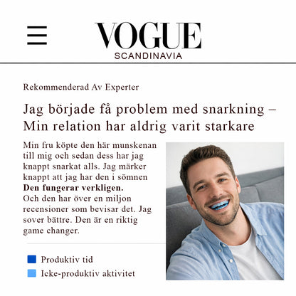Anti-snarkningsskena som passar alla
